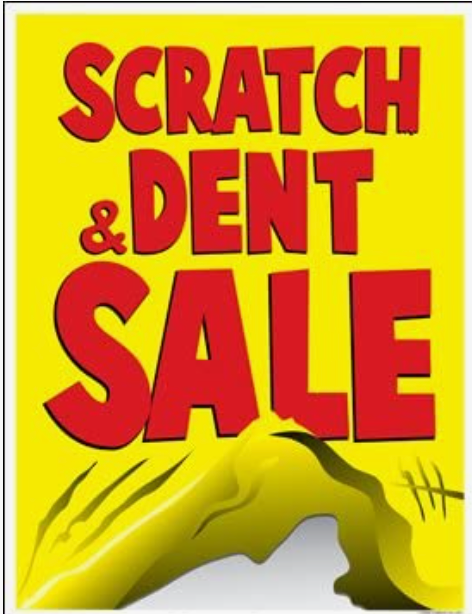 Scratch and Dent Sale: new items added
