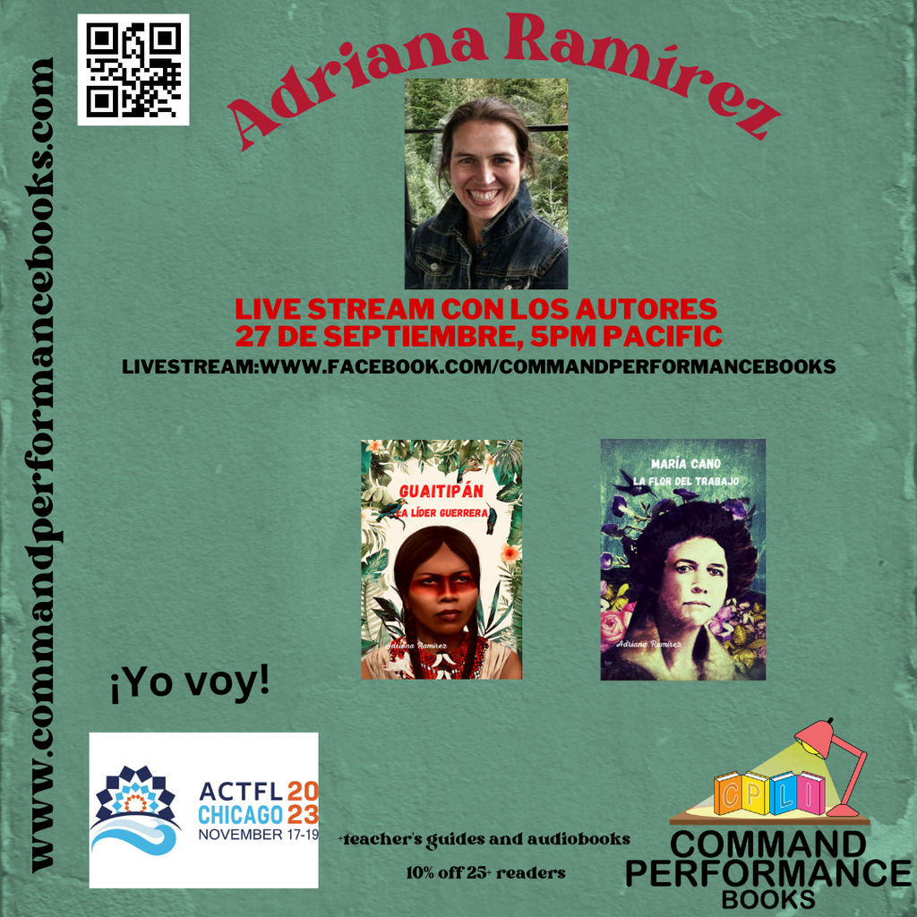 Adriana Ramírez livestream on teaching a class novel