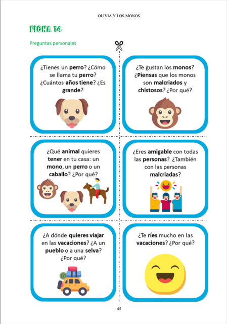 Teacher's Guide Olivia y los monos Verónica Moscoso