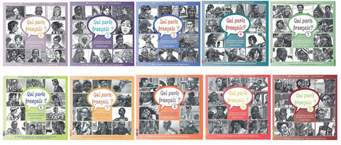 Qui Parle Français?, by Carla Tarini, SET OF BOOKS 1-10